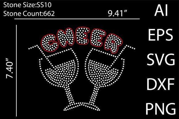 Cheer Rhinestone Templates Design: A Sparkling Asset for Creatives