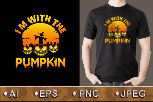 I'm with the Pumpkin: A Halloween Design Asset for Instant Impact