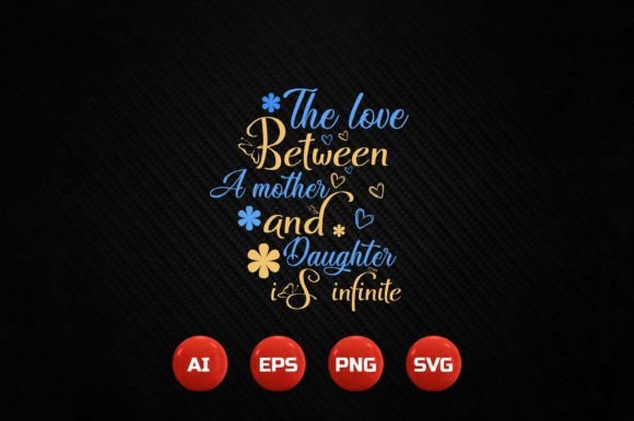 Mother T-shirt Design 72: Infinite Love in Vector Art