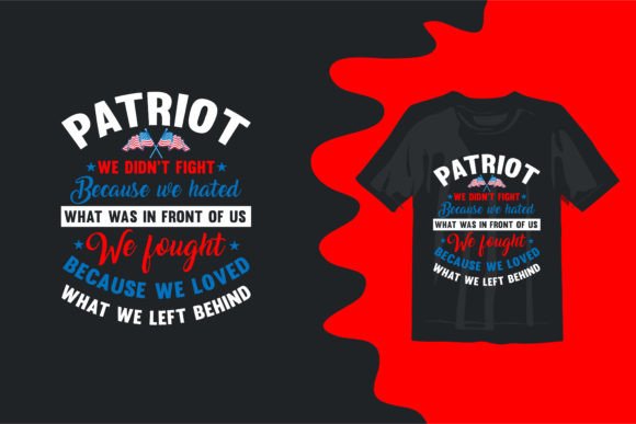 Patriotic T-Shirt Design Typography: Bold Graphics for Your Brand
