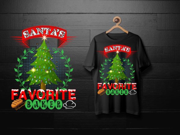 Santa's Favorite Baker: A T-Shirt Design That Sells the Holiday Spirit