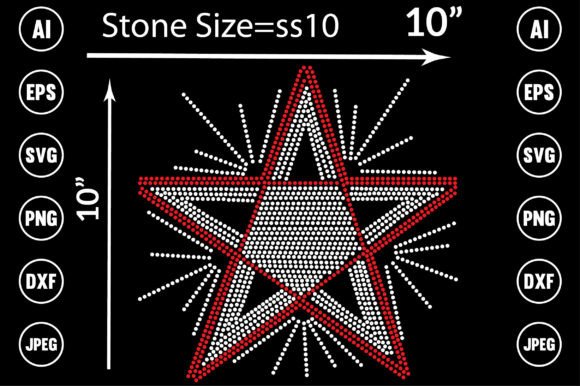 Sparkle and Style: Unpacking the Star Rhinestone Design Template