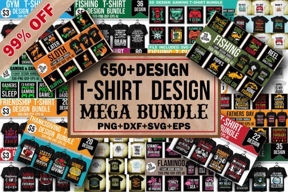 T-Shirt Design Mega Bundle: Your All-in-One Creative Toolkit