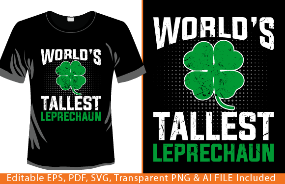 Tallest Leprechaun T-Shirt Design: Your Ultimate St. Patrick's Day Print-on-Demand Asset